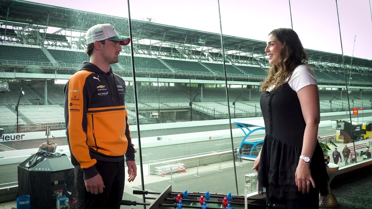🇲🇽😤INDY 500: 'PATO' O'WARD y su gran competitividad jugando FUTBOLITO con Giselle Zarur | IndyCar