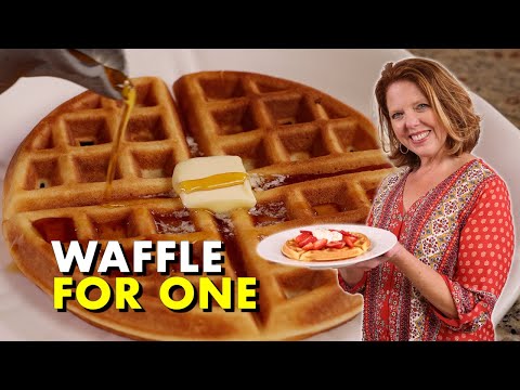 Easy Waffle Recipe for One - Crisp Golden Waffle