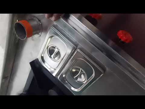 Mild steel black and red e rickshaw food cart