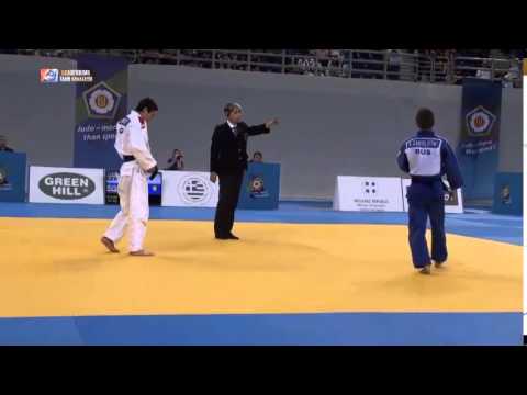 European Judo Championships Cadets Athens 2014 Final -50kg NOZADZE (GEO) - ZABOLOTNYI (RUS)