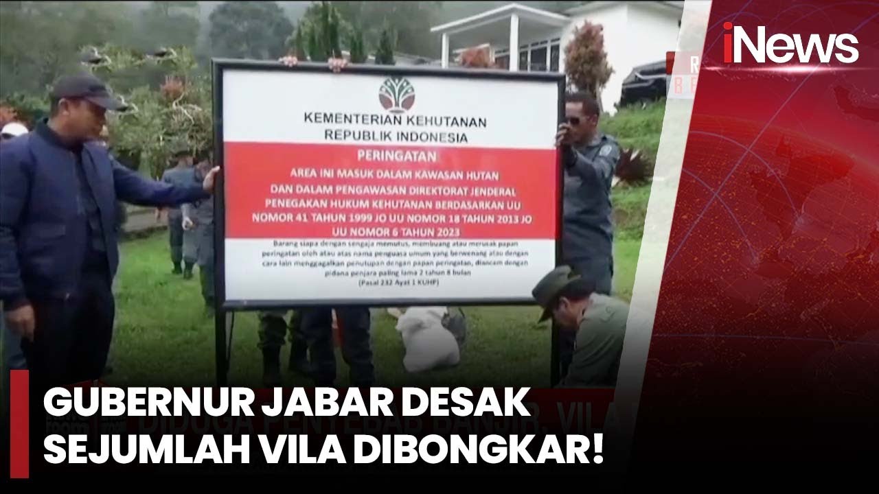 Full Diduga Penyebab Banjir, Sejumlah Vila di Bogor Disegel Petugas! | iNews Room | 09/03