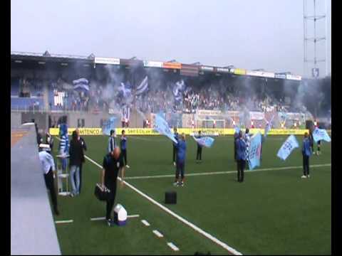 Opkomst Spelers FC Zwolle - Go Ahead Eagles Sfeeractie FCZ Tifosi
