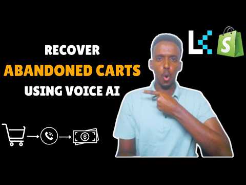 Demo thumbnail: E-commerce cart recovery Voice AI Agent