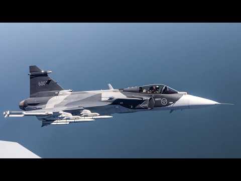 SAAB Gripen E (NG) - 4K high definition, unedited b-roll footage