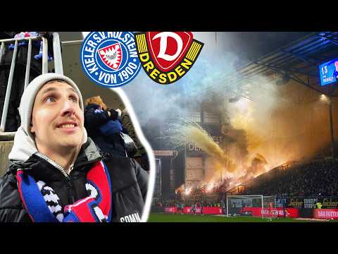 PYRO PARTY in the Kiel fog 🚀💥 Holstein Kiel - Dynamo Dresden Stadium Vlog