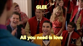 Glee-All You Need Is Love (Lyrics/Letra)