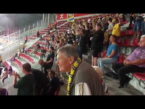 Simon Adingra voit son tir dévié finir dans les filets de Bossut à Zulte Waregem-Union ce 04.09.2022