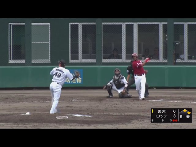 【ファーム】初球を流した!! イーグルス・ヒメネスの鋭いタイムリーヒット!! 2019/6/11 M-E(ファーム)