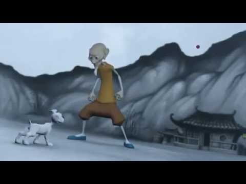 Curta - Felicidade e Paciência (Animação)   O Monge e o Cão (Monk and dog animation)