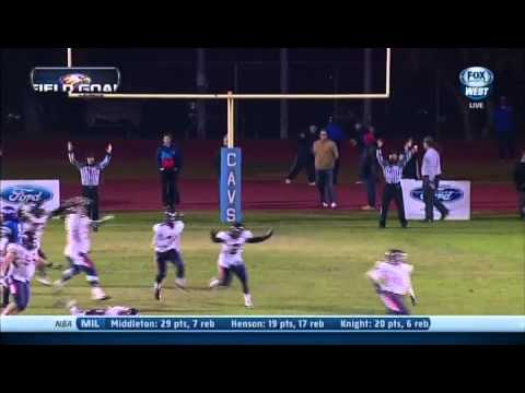 Ben Kreitenberg Winning FG - Chaminade vs Serra - CIF Western Division Title 2013