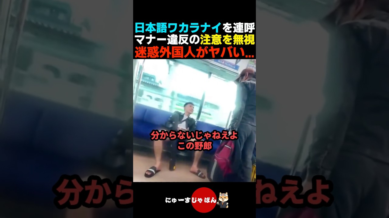 【何コイツ】日本人男性に注意され日本語が分からないフリをする迷惑外国人がヤバイ...【河合ゆうすけ/日本保守党/参政党】