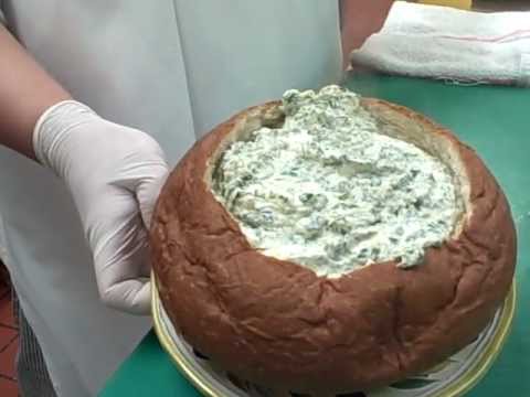Best Spinach & Cream Cheese Dip in a Bread Bowl Recipe