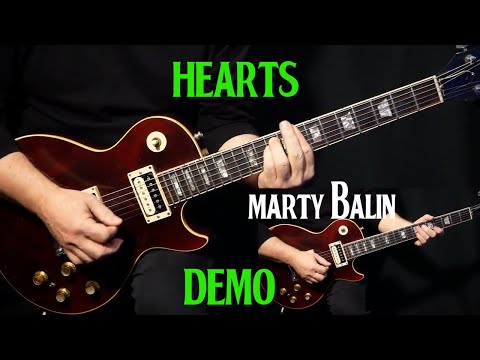 how to play "Hearts" on guitar by Marty Balin | guitar lesson tutorial DEMO
