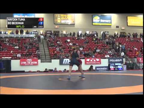 66 kg CR3 - Hayden Tuma (Suples WC) vs Bo Beckman (NYAC)