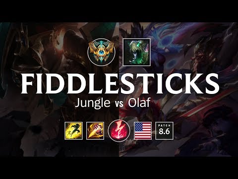 Fiddlesticks Jungle vs Olaf - NA Challenger Patch 8.6