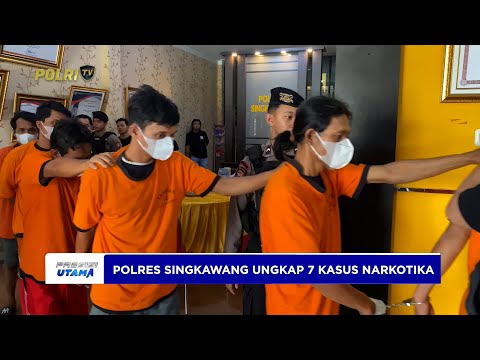 POLRES SINGKAWANG MENGUNGKAP 7 KASUS NARKOTIKA SEPANJANG NOVEMBER 2025
