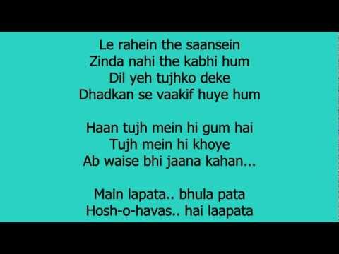 Laapata - Ek Tha Tiger Lyrics HD 720p