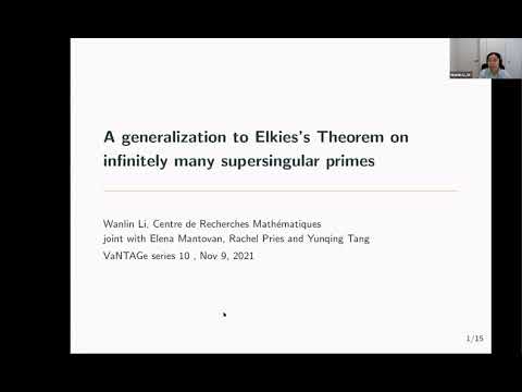 Wanlin Li, A generalization of Elkies' theorem on infinitely many supersingular primes