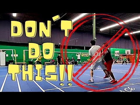 TOP 5 Mistakes in DOUBLES BADMINTON and how to CORRECT Them!