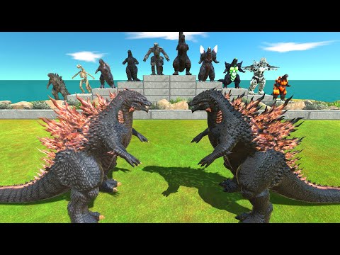Godzilla VS Dark Itself | Gojira Godzilla Battle - Animal Revolt Battle Simulator