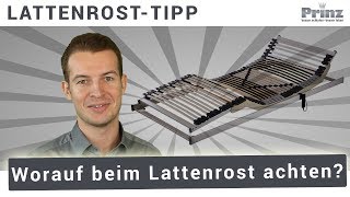 Lattenrost kaufen - Worauf muss ich achten?