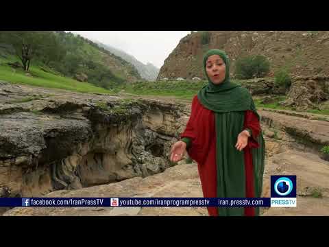 Iran attracions, razianeh canyon kolm village in Ilam