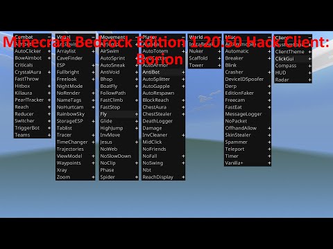 Hack Minecraft Bedrock 1.20.50 with Borion Client