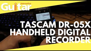 Video thumbnail for Tascam DR-05X Handheld Digital Recorder | Review by Guitar Interactive Magazine