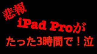 使い始めて三時間の悲劇 iPad Proが泣