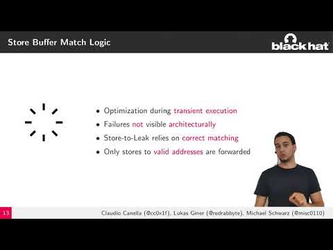 Store-to-Leak Forwarding - Black hat Asia 2020