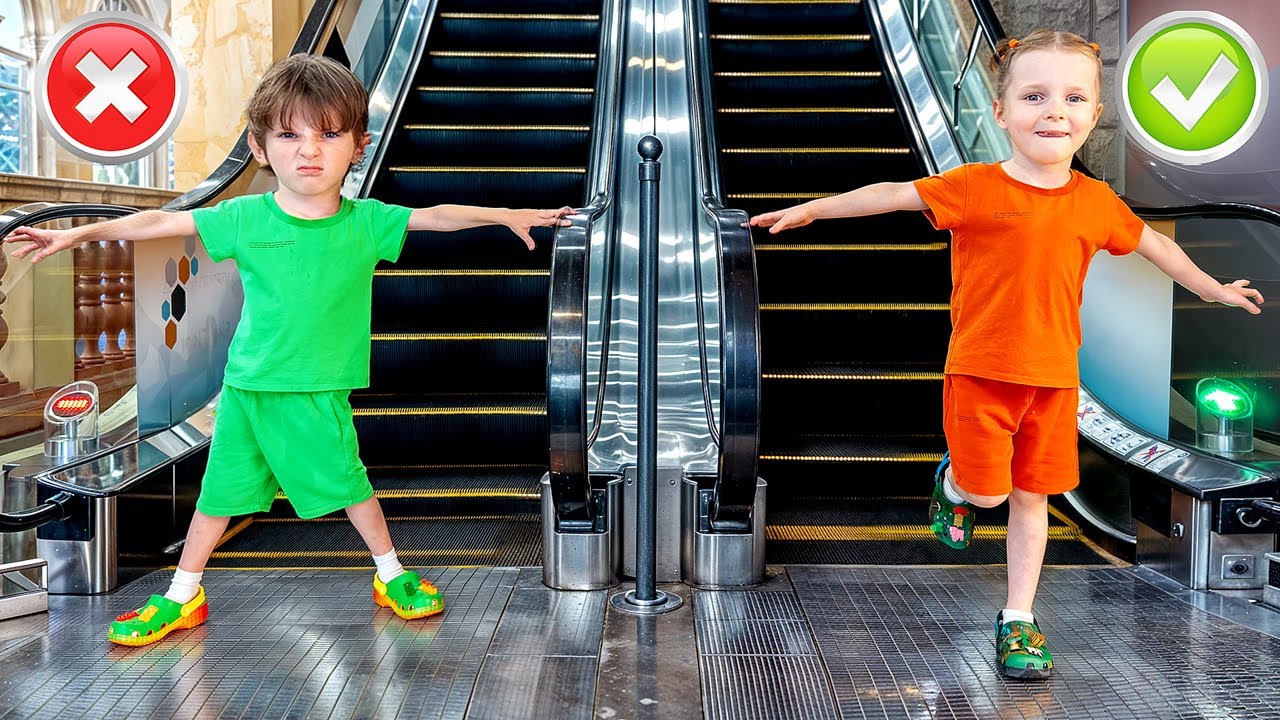 Escalator & Mall Safety for Kids | Learning How to Be Safe Everywhere