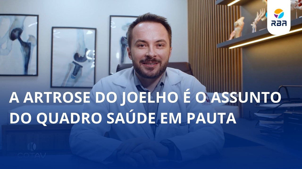 A artrose do joelho é o assunto do quadro Saúde em Pauta, com o Centro Ortopédico do Alto Vale, Cotav