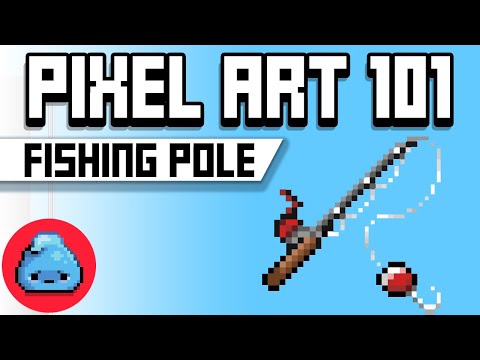Pixel Art 101: Fishing Pole