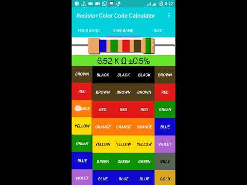 Resistor Color Code Calculator Video