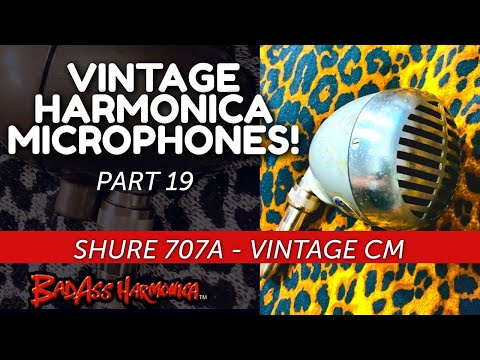 Vintage Blues Harmonica Microphones pt.19 Hot Blues Harp Mic - Shure 707A HOT CM  Blues Harp Mic
