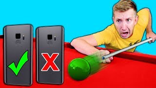 DO NOT Try Phone TRICK SHOTS in REAL LIFE Challenge!