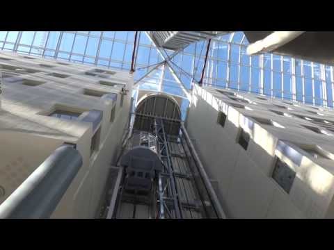 Amazing Schindler (mod. by: OTIS) traction elevators @ Hangövägen 17-27, Stockholm, Sweden.