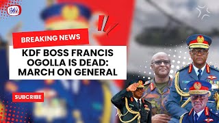 BREAKING NEWS: President Ruto confirms the death of CDF General Francis Ogolla in a plane crash