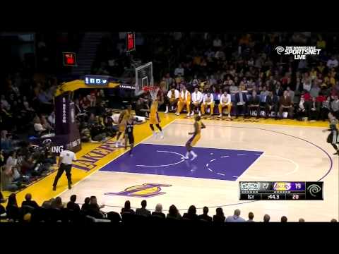 Jordan Clarkson Block Cory Joseph vs Spurs