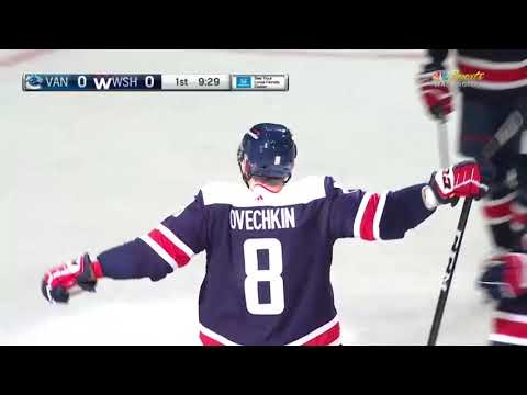 Alex Ovechkin scores vs Canucks for his 756 NHL goal (16 jan 2022)