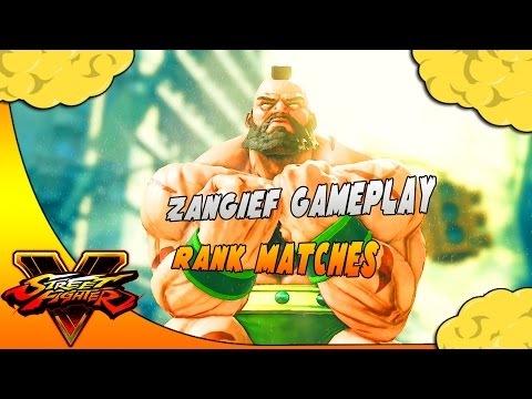 Zangief Gameplay - Rank Match - Commentary [Street Fighter V]