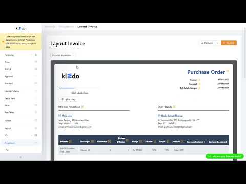 Pengaturan Tampilkan Total Kuantitas pada Print Pesanan Pembelian