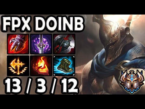 Pantheon MID vs Akali [ FPX Doinb ] Lol Korea Challenger ✅
