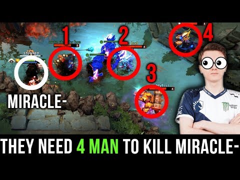 Miracle- Road To TOP 1 With Shadow Fiend - 4v1 Gank To Kill Him - Enough To Stop Him? Dota 2