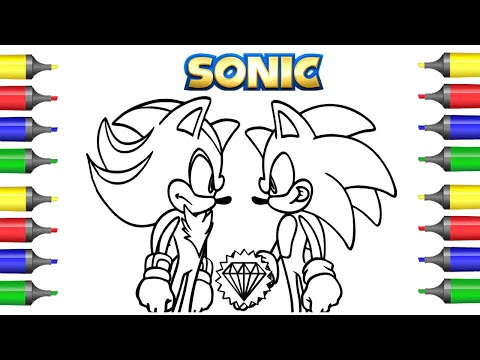 Sonic vs Shadow Coloring Pages/Sonic 3 Predictions / Music [NCS] /