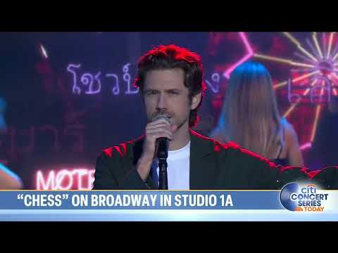 Aaron Tveit and the company of CHESS perform "One Night in Bangkok" on The TODAY Show