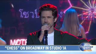 Aaron Tveit and the company of CHESS perform "One Night in Bangkok" on The TODAY Show
