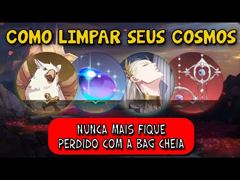 COMO LIMPAR SUA BAG - O QUE MANTER E O QUE JOGAR FORA DE CADA COSMOS  - SAINT SEIYA AWAKENING