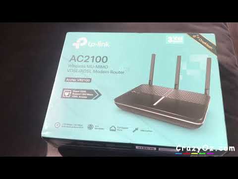 Belaidis maršrutizatorius TP-LINK Archer VR2100 Dviguba juosta (2,4 GHz / 5 GHz) Gigabitinis eternetas Juoda video