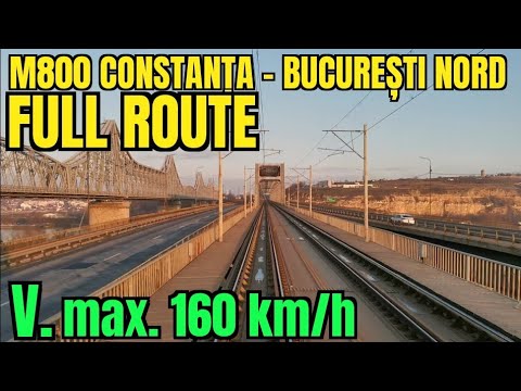 [1080p/60fps] Back View M800 Constanța - București Nord Vmax 160 km/h